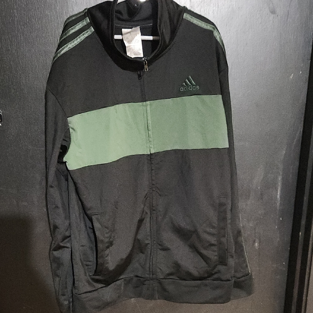 Adidas Boys Zipper Jacket Size Large 14/16
